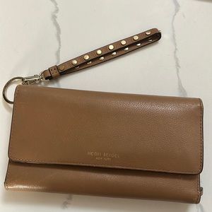 Henri Bendel leather cellphone wallet